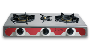 Réchaud plat ATLAS 3F - Inox