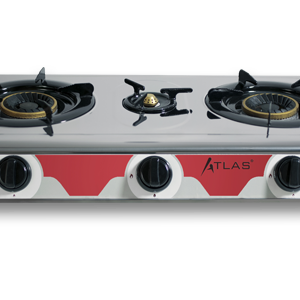 Réchaud plat ATLAS 3F - Inox