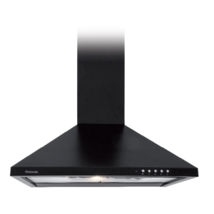 Hotte FOCUS 605B Noir + Inox