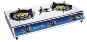 Réchaud Plat à Gaz ROYALSTAR 3 FEUX - Inox