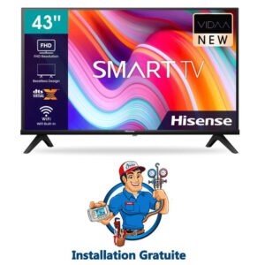 TV Hisense A4K 43" FHD Smart VIDAA U5 - Noir