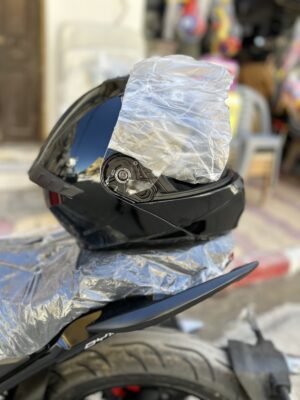 Casque Homologué DOT BK Noir Brilliant