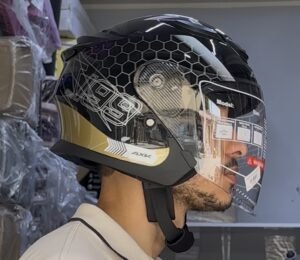 Casque AXK Spider Noir/Gold