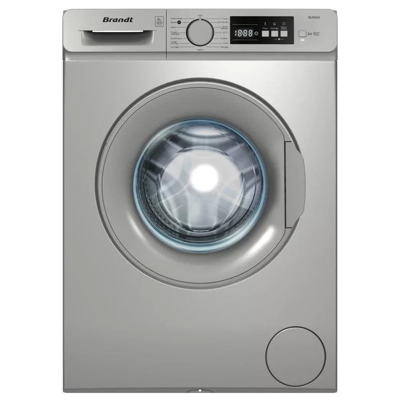 Lave-linge 8 kg A+++ – 1 400 tr/min, 15 programmes, Afficheur LED et Départ différé